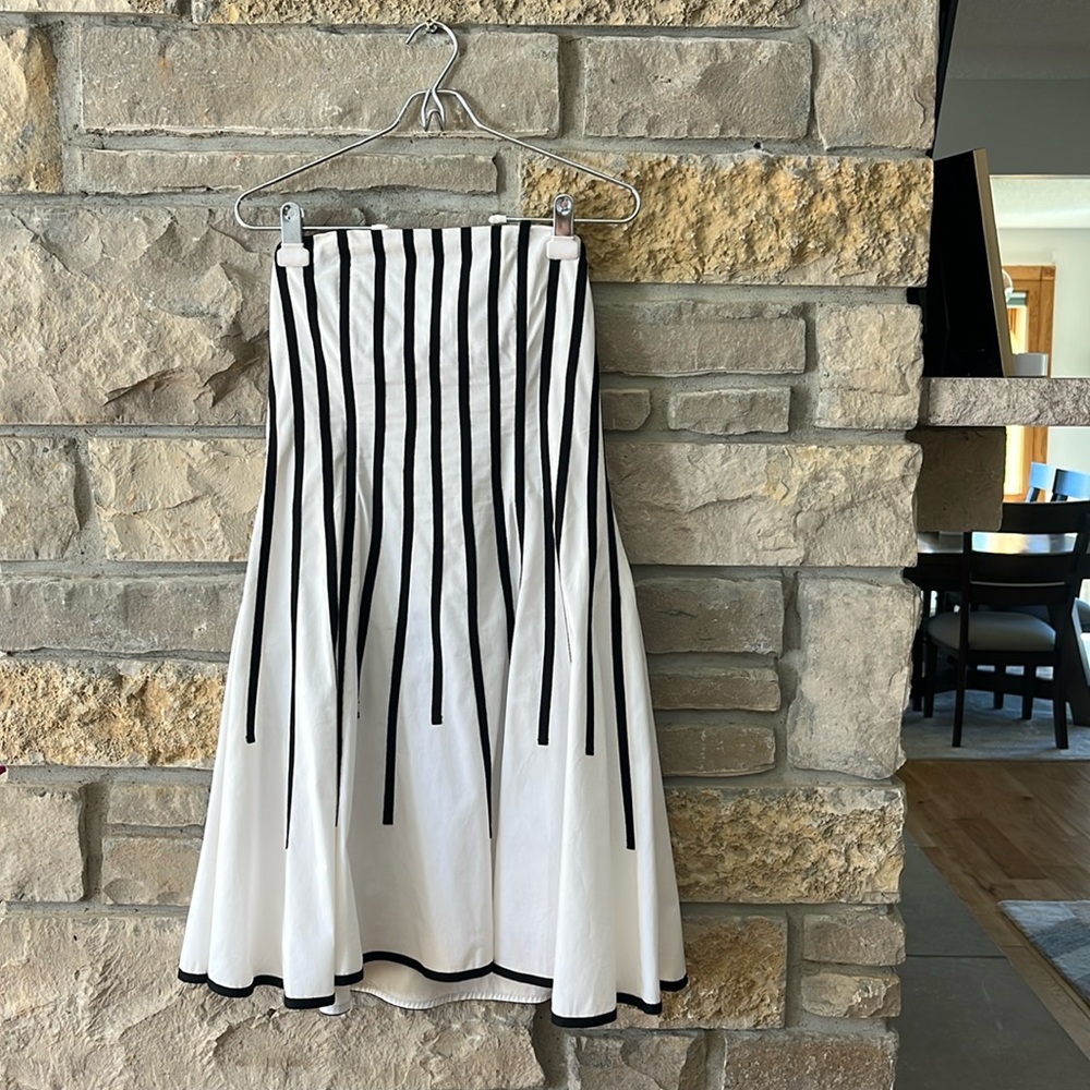 Pura Vida Strapless Dress with Black Stripes